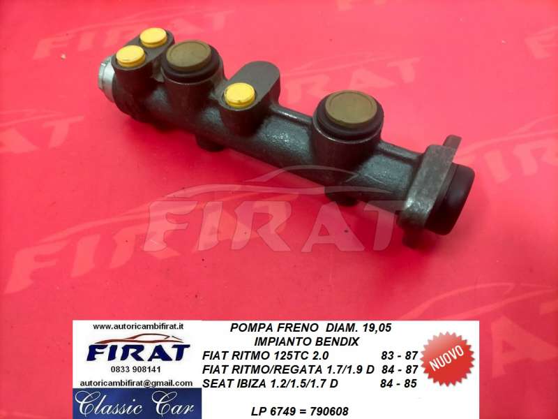 POMPA FRENO FIAT RITMO 125 TC (6749) - Clicca l'immagine per chiudere